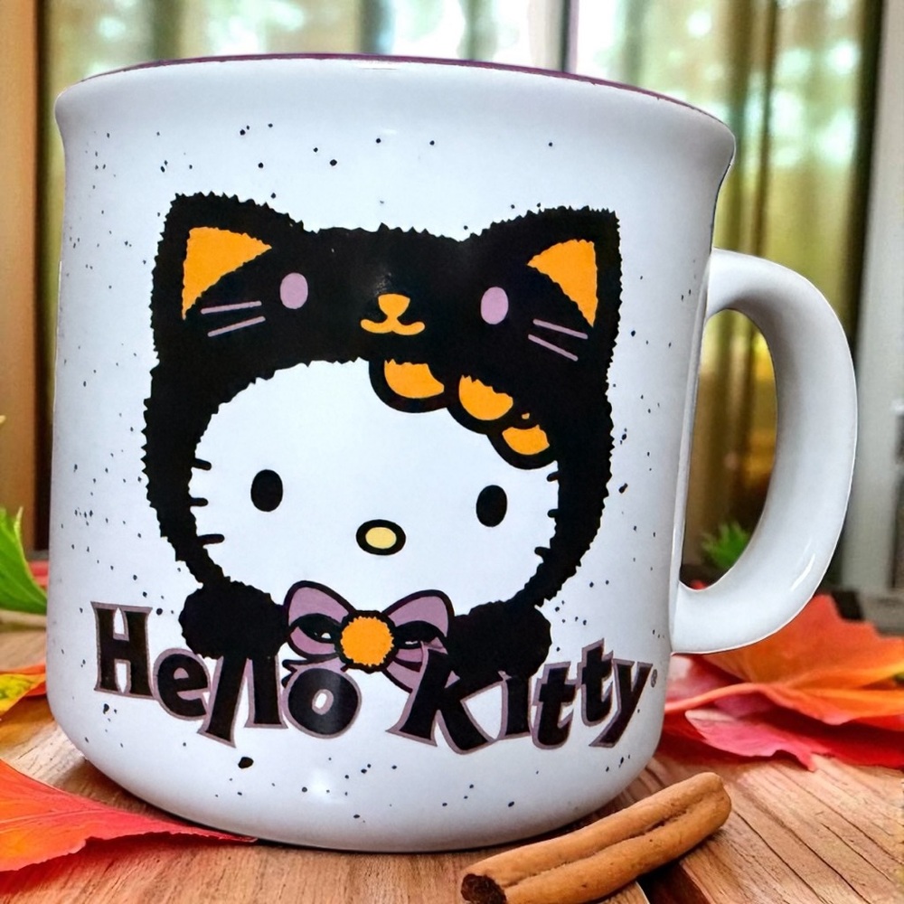 Hello Kitty Halloween Black Cat Mug NWT